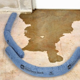 PIG Mildew-Resistant Absorbent Sock - Water Absorbing Snake - 3" x 48" - 1-Gal Absorbency - Pack of 2 - PM50070