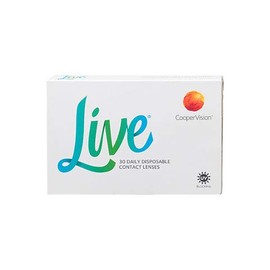Live daily Disposable Daily Lenses Soft Pack of 30 / BC 8.6 mm / DIA 14.0 mm / -1 Dioptres