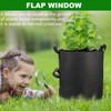 OPPOLIFE 6-Pack 10 Gallon Potato Grow Bags with Flap Window,