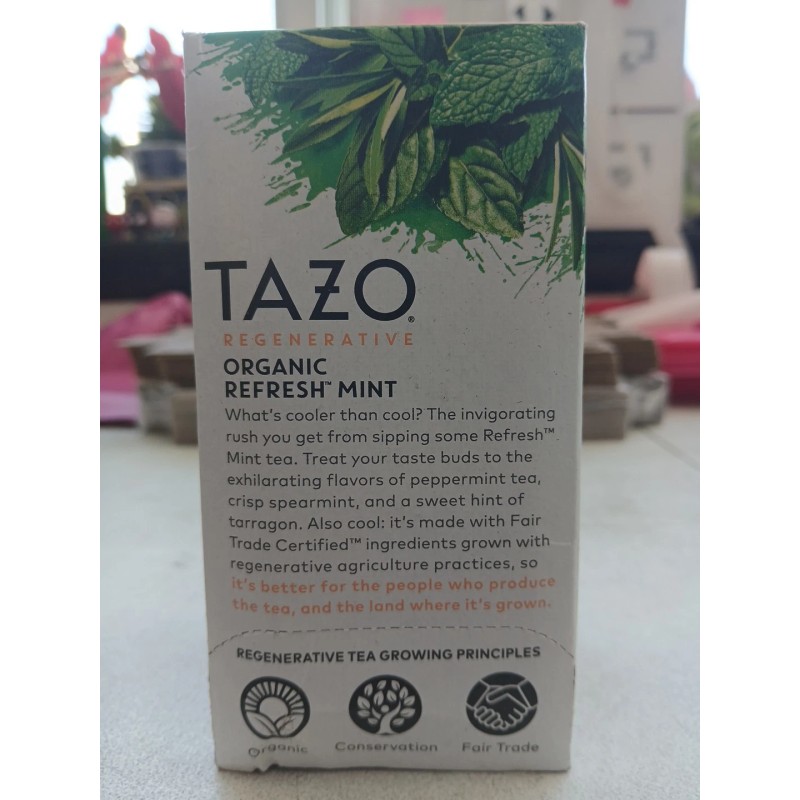 Tazo Tea Herbal Tea - Organic Refresh Mint 16 Bag(S)