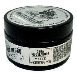 Cera Efecto Mate Cabello, Barba Y Bigote 85g Lobo Negro                                                                                               