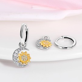 KUNSIR Silver Earrings for Women Earrings, 1 Pair of 925 Sterling Silver Drop Earrings Hypoallergenic for Women and Girls Best Gifts