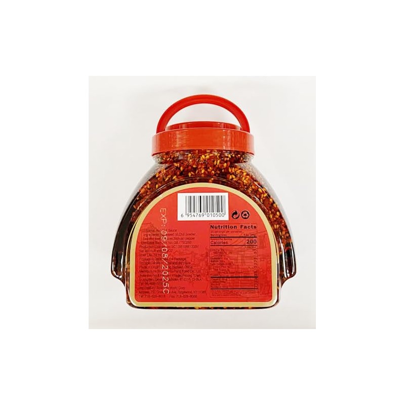 Chili Sauce,Szechuan Flavor Hot Chili Sauce, Traditional Recipe, 1 LB