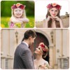 LOPHE Artificial Flower Headband, Bridal Artificial Flowers, Suitable for Women,