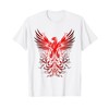rising phoenix out of the ashes mythical bird vintage T-Shirt