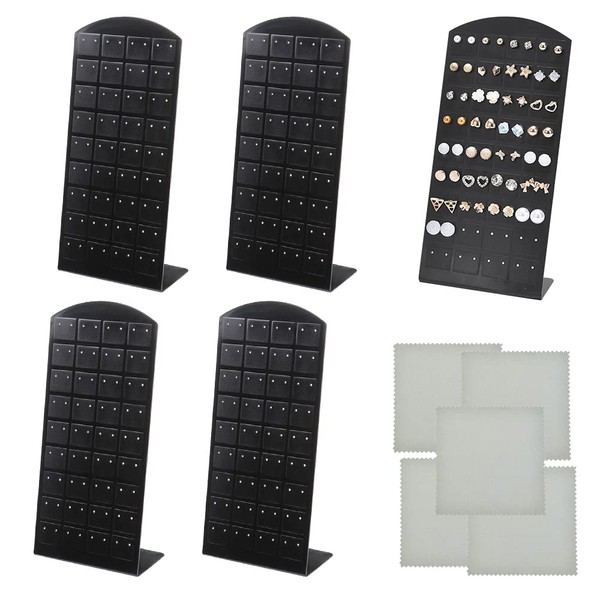 KLYNGTSK 5 Pack Earring Holder Stand 72 holes Ear Studs
