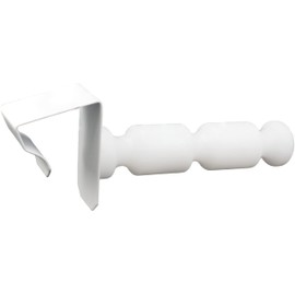 Hooks for Doors / Tops of Wardrobes / Wardrobe Doors / Towels / Universal Pack of 4 White