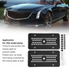 2PCS License Plate Protector Silicone Frame Soft Flexible Black 305x155mm