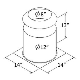 Shasta Vent 6 Inch Insulation Shield
