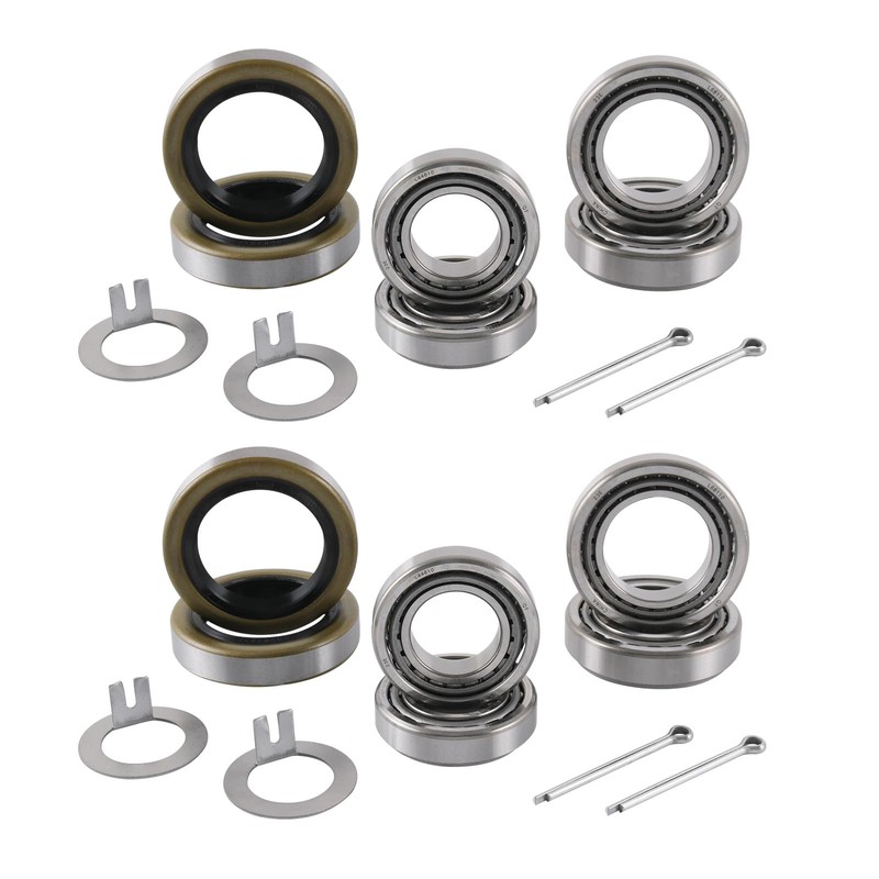 4 Sets 3500 LB Trailer Axle Bearing Kits L68149 L44649