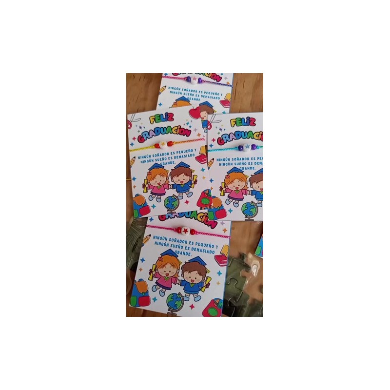 30 Pulseras De Graduación Ajustables, Venta Mayoreo