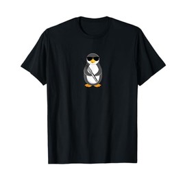 Funny Penguin Wearing Sunglasses Playing Bassoon T-Shirt