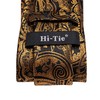 Hi-Tie Silk Paisley Ties for Men Necktie Pocket Square Cufflinks