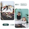 JessLab Makeup Brush Holder Organizer with Lid, 360 Degree Rotatable