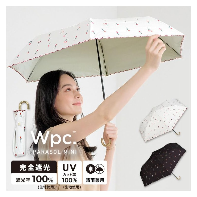 Wpc. 801-12139-102 Parasol Folding Umbrella, Light Filtering Petite Tulip, Mini,
