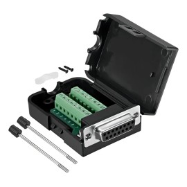 Adaptador Practinet DB15 Hembra VGA Terminal Clemas Negro