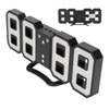 3D LED Digital Desktop Clock Dimmable Snooze Time Memory 12