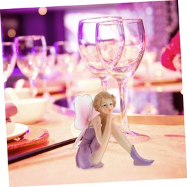 VILLFUL Fairy Statue Figurine for Miniature Desktop Garden Decorations Ornaments Miniatures Fairy Decor Figurines Statue Tiny Decoration Home Decor Desktop Ornament Resin