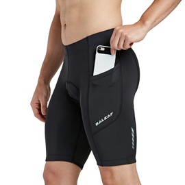 Baleaf Men's Cycling Pants, Racing Pants, Road Bike, 3D Sculpted Gel Pad, Bicycle, Motorcycle, Shock Absorption, Pain Reduction, UPF 50+, Hybrid Bicycle, Elastic, Sweat Absorbent, Quick Drying