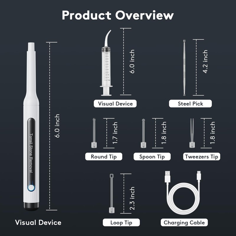 Tonsil Stone Remover with Camera - Upgraded Tonsil Stone Remover
