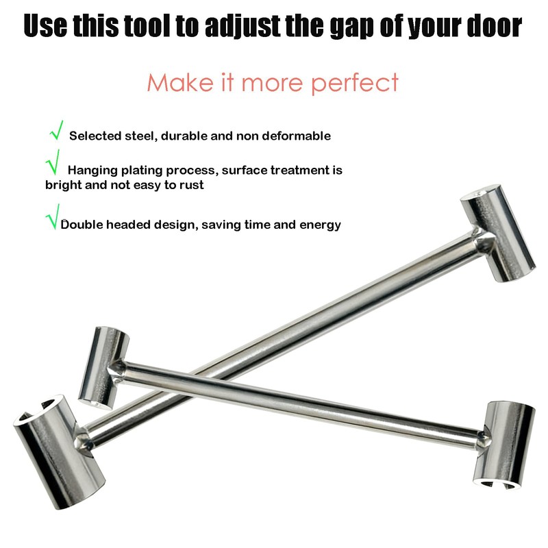 JQHUJNY Door Hinge Gap Adjusting Wrench Tool, Upgraded Rolled Steel