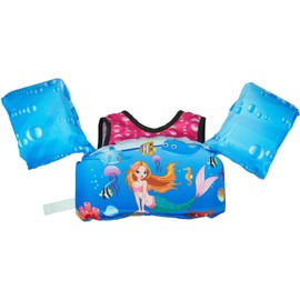 Toddler Swim Vest for 22-66 Pounds Boys and Girls, Kids Floaties with Arm Water Wings, Toddler Swim Jacket Pool Vest Jumper for 2-7 Years Old