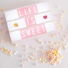 BONNYCO Light Box Rosa A4 mit 400 Buchstaben, Emojis, 2