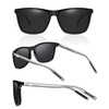 Polarised Sunglasses Men Women Retro Shades Ultralight Unbreakable Frame Summer