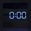 LED Mirror Clock Square Automatic Battery Powered Temperature Smart Clock