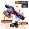ROADGIVE Cordless Car Buffer Polisher with 2PCS 2.0Ah Battery, (5