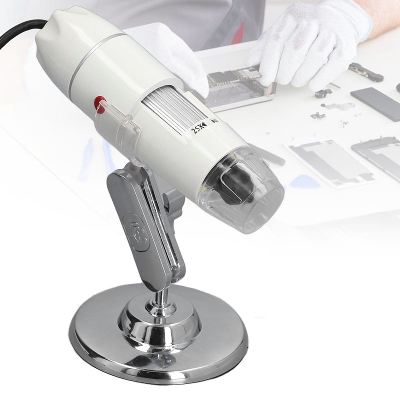 USB Digital Microscope CMOS Sensor 25x to 400x TV AV
