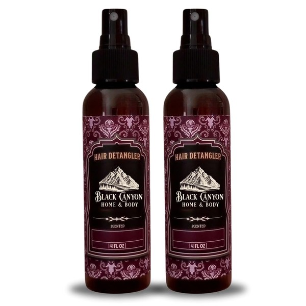 Black Canyon Caramel Coffee Scented Hair Detangler with Argan Oil,