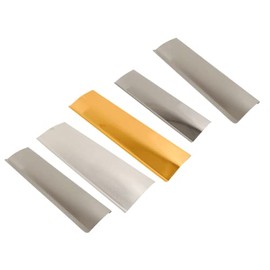 Letter Plate Tidy Inner Flap - Chrome Brass Aluminium or Stainless Steel 11-16" - with Foam (Satin Stainless Steel, 14 x 4")