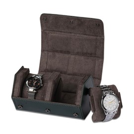 SOLYUJ Watch Travel Case Portable Organizer - Luxury Watch Roll Travel Box Recycled Leather Watch Storage and Display for Men and Women