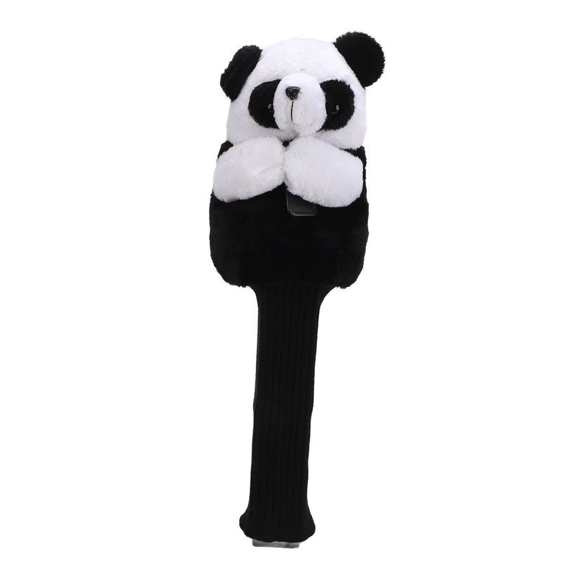 Golf Club Head Cover Plush Easy Cleaning Cute Panda Golf