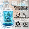 33 Oz Glass Disinfectant Jar with Removable Basket, Keedolla Barber