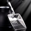 Roczental Stainless Steel Cat Litter Scoop Long Handle Durable Scooper