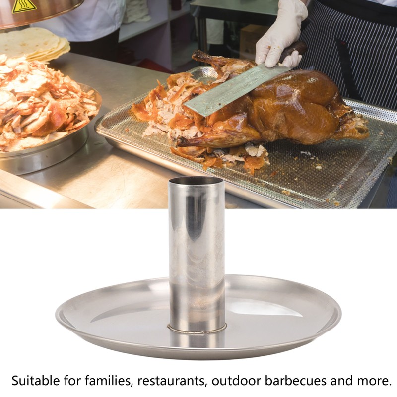 Beer Can Roasting Chicken Holder Vertical Stainless Steel Chicken Roaster