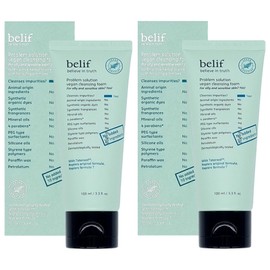 Belief Problem Solution Vegan Cleansing Foam 100ml x 2 Deep Cleansing Foam Bubble Foam / 빌리프 프라블럼 솔루션 비건 클렌징 폼 100ml x 2개 딥클렌징폼 버블폼