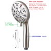 Ana Bath Anti-Clog 6" Wide 30-Setting Rain Shower with Handheld