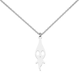 Ghost Necklace Game Cosplay Jewelry Ghost Lover Gift Ghost Hunter Gift For Game Anime Lovers (Cartoon Ghost Necklace)