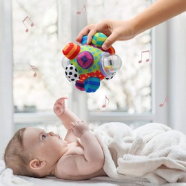 QQchickchicky Developmental Bumpy Ball Toy, Newborn Baby Infant Toys 0-3 Months, Help Develop Motor Skills and Brain Nerves, Sensory Baby Toys 3-6 4 5 6 7 8 9 10 11 12 Months 6.7"