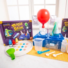MindWare Junior Science Academy: Magic Potion Science Chemistry Set – 5 Amazing Beginning Kids Science Experiments for Kids Ages 4 & Up – Fun Science Lessons for Home or School