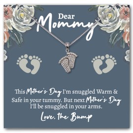 Love You This Much Push Present Jewelry, Pregnancy Gifts for New Moms, Pre Birth Gifts, Mom to Be Gift, Birthday Gift for Pregnant Friend, Wife Pregnancy Gift (Mother's Day, 10 Little Toes)