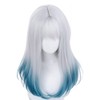 Gradient Wig Long Full Wig Cosplay Bob Wig for Women