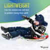 Flybar Kids 26" Foam Saucer Disc Snow Sled with Slick