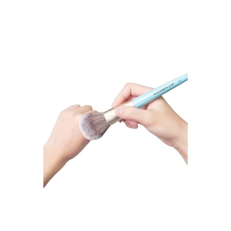 Makeup Brush for Foundation, Large Soft Nylon Bristles, Blue