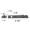 Tsnamay 4Pcs 4Inch Padlock Hasp, Door Slide Latch Lock Black
