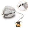 2PCS Tea Infuser Loose Tea Strainer, Heart Shaped Stainless Steel