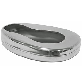 Muskal Med Durable Bedpan Portable Easy to Use Clean Heavy Duty for Men Women Patients Hospital Nursing Home 1 Each